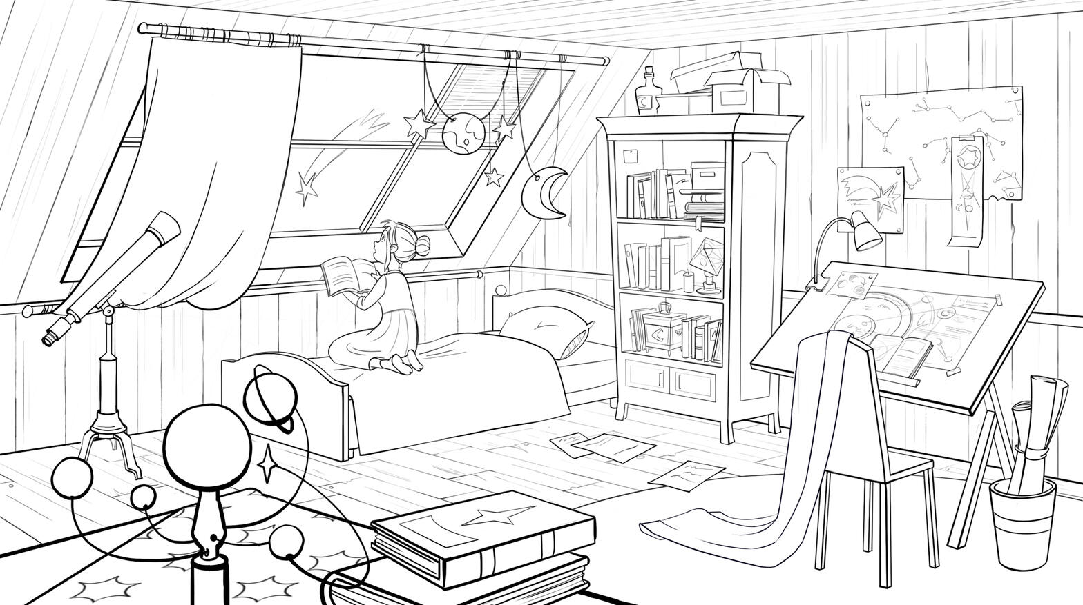 Personal project: Stargazer's room